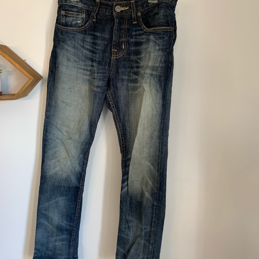 Distressed jeans